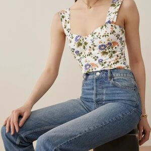 Reformation Santana Top Calico - Size 8